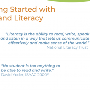AAC and literacy