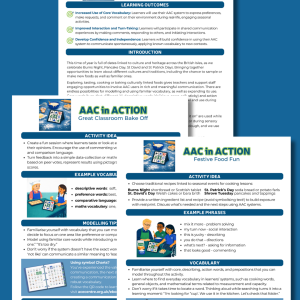 AAC in Action: Tasty Traditions